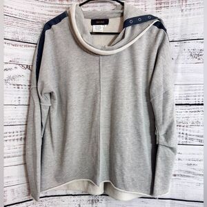 BalaBala Sweatshirt‎ womens size Medium cowl Neck Cotton Blend Pullover Casual